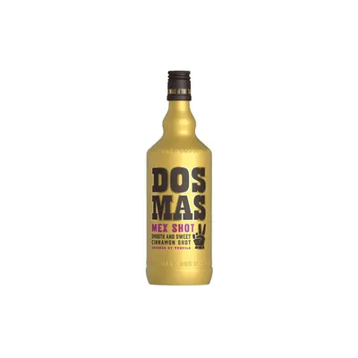 Produktbild von Dos Mas Mex Shot skořicový likér zlatavé barvy rafinovaný tequilou 700ml