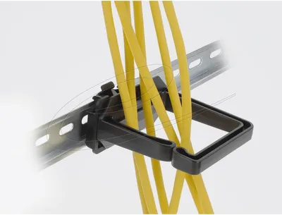 Obrázek produktu pro DELOCK Kabelbügel 70 x 70 mm mit Montageplatte schwarz