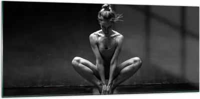 Produktbild von Bilder auf glas - Einteilig - Tänzerin Frau Ballerina - 120x50cm - Glasbilder - Wandbilder - Bilder - zum Aufhängen bereit - Wanddekoration aus Glas - Glas Bilder - Wandbild auf Glas - GAB120x50-4925