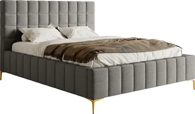 Produktbild von Selsey Szejlo - Polsterbett mit Lattenrost und Bettkasten, Chenille-Bezug in Grau, 180 cm