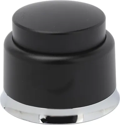 Obrázok produktu pre Kávový tamper – nerezová oceľ, ploché dno, rozdeľovač kávy a vyrovnávač, 2 v 1 kávový nástroj, 58 mm, čierny