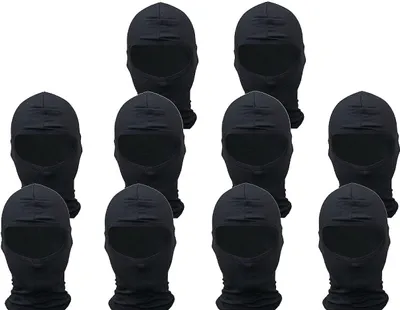 Produktbild von 10x Sturmhaube Sturmmaske Gesichtsmaske schwarz Roller Motorrad Moped Helm Maske