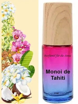 Produktbild von GKA Parfüm Roll-On gefüllt mit reinem Parfümöl Monoi de Tahiti Parfüm Roller RollOn Duftroller Parfümroller