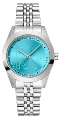 Produktbild von DKNY Parsons logo silver stainless steel DK1L060M0035
