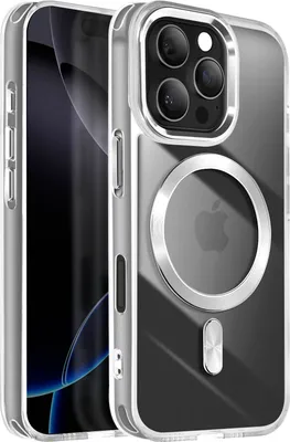 Immagine prodotto di Avizar, Custodia MagSafe per Apple iPhone 16 Pro Max Colore Cristallo, argento