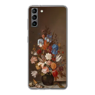 Produktbild von MuchoWow® Handyhülle Schutzhülle Hülle für Samsung Galaxy S21 Plus Stilleben mit Blumen - Kunst - Alte Meister Silikon Softcase Handy Hülle - Handy-Tasche