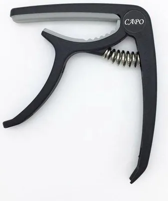 Produktbild von Jumadas Capo-Gitarrenklemme – Saiten – Akustik – Elektrik – Gitarre – Werkzeug – Zubehör – Schwarz