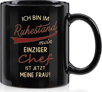 Image de Cadeau de retraite Mug Retraité Retraite Hommes Cadeau d'adieu - Je suis à la retraite 320ml (paquet de 1) Noir