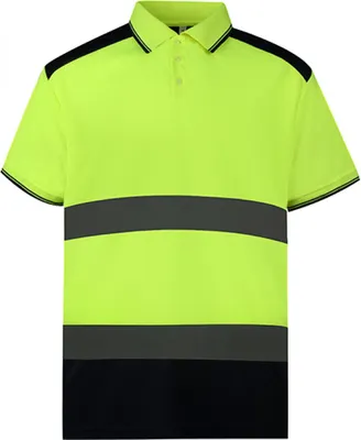 Zdjęcie produktu dla Dwukolorowa koszulka polo YOKO Hi-Vis
