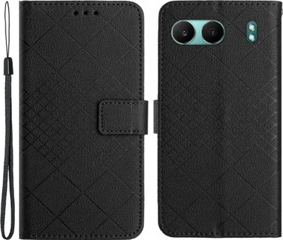 Produktbild von OnePlus Nord 4 Hülle - Coverup Rhombus Klapphülle - Schwarz