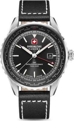Produktbild von SWISS MILITARY HANOWA Herrenuhr Quarzuhr schwarz onesize Herren 44 SMWGB0003201, SMWGB0003202