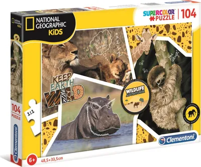 Image de Clementoni 104Pcs Puzzle National Geographic Wildl