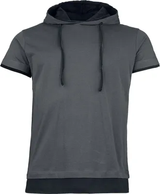 Produktbild von RED by EMP Herren graues T-Shirt mit Kapuze M