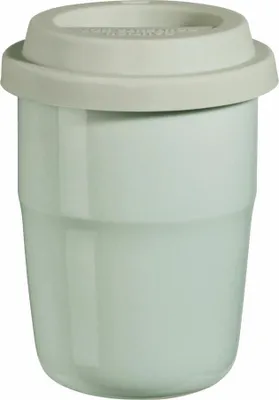 Immagine prodotto di ASA Selection cup & go Thermobecher mint, Deckel mint, Isolierbecher, Trinkbecher, Porzellan / Silikon, Mintgrün, 200 ml, 34703024