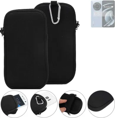 Produktbild von K-S-Trade Neopren-Hülle Handyhülle kompatibel mit Lava Blaze 2 5G Schutzhülle Neoprenhülle Sleeve Schutz-Hülle Gürtel Tasche Case Holster