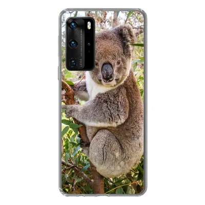 Produktbild von MuchoWow® Handyhülle Schutzhülle Hülle für Huawei P40 Pro Koala - Blätter - Kinder - Jungen - Mädchen Silikon Softcase Handy Hülle - Schutz
