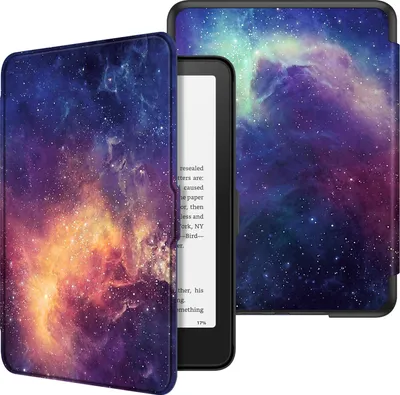Produktbild von Fintie Hülle für 7" Kindle Paperwhite(12. Generation) - 2025/2024, Leichte Schutzhülle Case mit Auto Sleep/Wake für Kindle Colorsoft/Paperwhite Signature Edition, Die Galaxie
