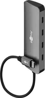 Produktbild von GOOBAY USB-C Hub 76565 Slim 4 Port USB-C auf USB-C 10 Gbit/s