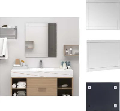 Zdjęcie produktu dla vidaXL Lustro ścienne 100x60 cm szkło - Lustro
