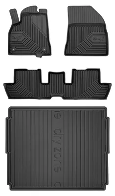 Obrázok produktu pre Autokoberce 3D TPE + vaňa kufra DryZone pre: Peugeot 3008 I 2009-2016 SUV 4 ks