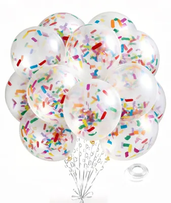 24 bunte Konfetti-Ballons, 30,5 cm, Latex, für Partys