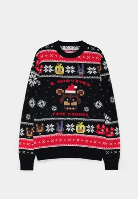 Produktbild von Five Nights at Freddy's Pullover im Weihnachtslook - Knitted Christmas Jumper L