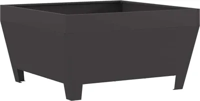 Produktbild von vidaXL Feuerstelle Schwarz 80 x 80 x 43 cm Stahl