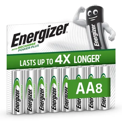 Image de Energizer Recharge Power Plus - Piles AA rechargeables (lot de 8) - Batteries NiMH de 2000 mAh