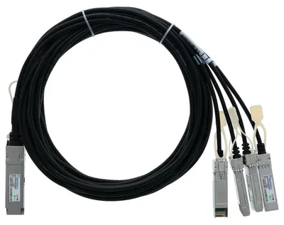 Productafbeelding van BlueOptics JG330A-BL, 3 meter, QSFP, 4 x SFP+, mannelijk/mannelijk