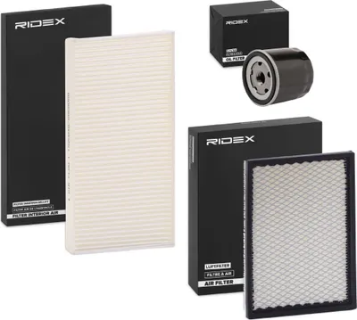 Produktbild von RIDEX Filterset Inspektionspaket Filtersatz für CHRYSLER PT CRUISER (PT) PT CRUISER Cabriolet