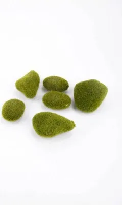 Produktbild von artplants.de Kunstpflanze Moos Steine Bahia, grün, 6 St, 12x16x5cm - Künstliches Moos