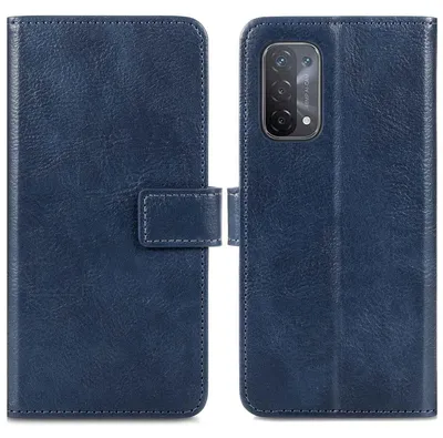 Imagen del producto de Funda Tipo Libro de Lujo para Oppo A74 (5G) / A54 (5G) - Azul oscuro
