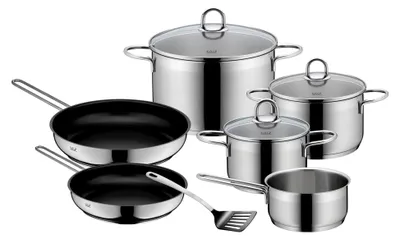 Produktbild von 7-teiliges Induktions-Topfset mit Glasdeckel