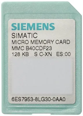 Obrázek produktu pro Siemens 6ES7953-8LG31-0AA0, 128 GB, MMCmicro, Odolné proti poškrábání, Zelená