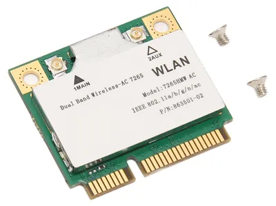 Image de Carte réseau sans fil 7265HMW 1 200 Mbps, 2,4 et 5 GHz, Bluetooth 4.2, adaptateur Wi-Fi avec interface Mini PCIe pour Windows 7, 8 et 10