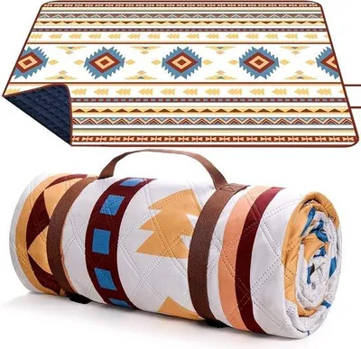 Obrázek produktu pro Famanu piknikovací deka, 200 x 200 cm - voděodolná - přenosná a omyvatelná - béžová