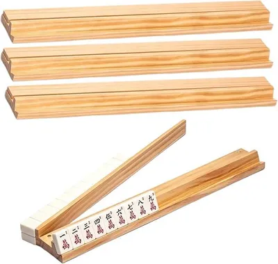 Imagen del producto de Estanterías para mahjong con deslizadores, accesorios para juegos de mesa