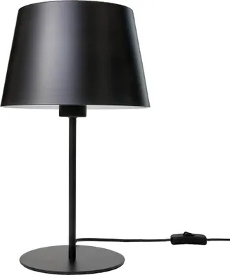 Produktbild von Northpoint LED Design Metall Tischleuchte warmweiß Schnurschalter mit E27 LED Leuchtmittel schwarz