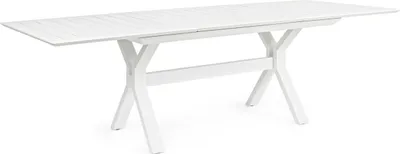 Produktbild von Ausziehtisch Kenyon 180-240x100x76 Aluminium Weiß