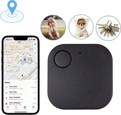 Obrázek produktu pro CHPN – Keyfinder – Lokátor klíčů – GPS sledovač – Bluetooth – Mini – Černá barva – Použití – Malý – Pro všechny vaše klíče – Sledovač zavazadel – Sledovač – Lokátor klíčů