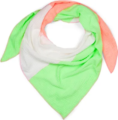 Produktbild von styleBREAKER Damen Musselin Dreieckstuch 3-farbig | Pastell Schal aus Baumwolle für Frühling & Sommer | Leichtes Dreieckstuch aus Musselin Stoff | Italy