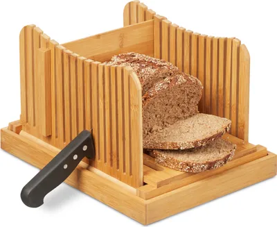 Produktbild von relaxdays Brotschneidehilfe Bambus