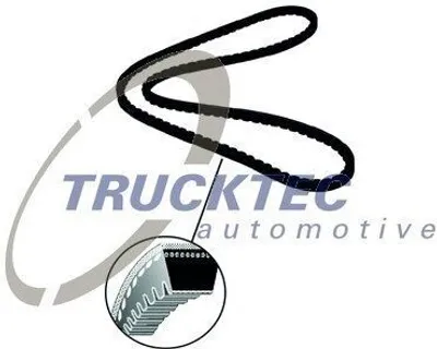 Produktbild von TRUCKTEC AUTOMOTIVE 01.19.119 Keilriemen 1550mm für VOLVO 240 Kombi (P245) für RENAULT TRUCKS C passend für MERCEDES-BENZ MK O 405