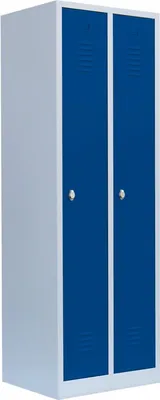 Produktbild von Spind Garderobenschrank Stahlschrank Kleiderspind 180x50x50cm Grau/Blau 510101