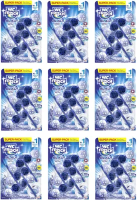 Produktbild von WC FRISCH Kraft Aktiv Blauspüler Chlor 9x150g WC Reiniger Toilettenreiniger