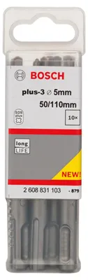 Image de Bosch Foret marteau plus-3 5x50x110mm 10 pcs - 2608831103