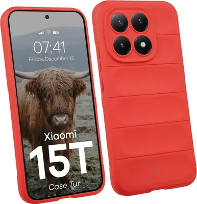 Produktbild von Robuste Handyhülle für Xiaomi 15T, Bizon Case Tur, Rot