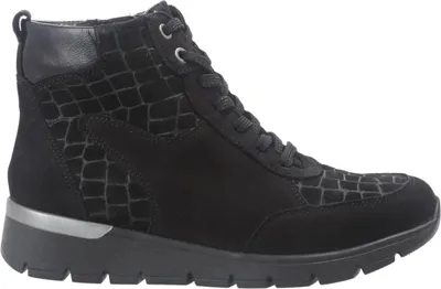 Produktbild von Waldläufer K Damen Stiefeletten - bequeme Stiefelette schwarz Freizeit NEU