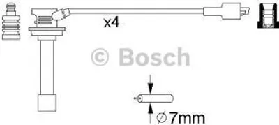 Produktbild von Bosch Zündleitungssatz  0 986 356 810