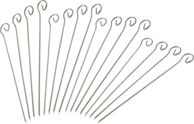 Image de Lot de 16 brochettes en inox 21 cm Fackelmann BBQ Edition